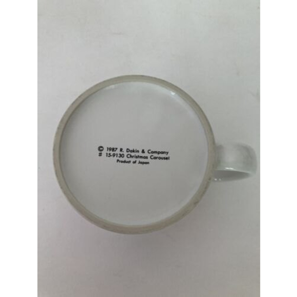 Vintage 1987 R. Dakin & Company Christmas Carousel Mug/Cup - Japan - #15-9130 - Picture 4 of 4